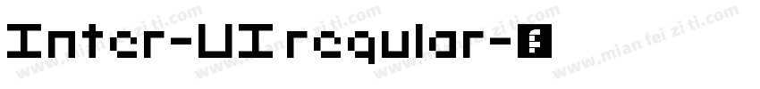 Inter-UI regular字体转换